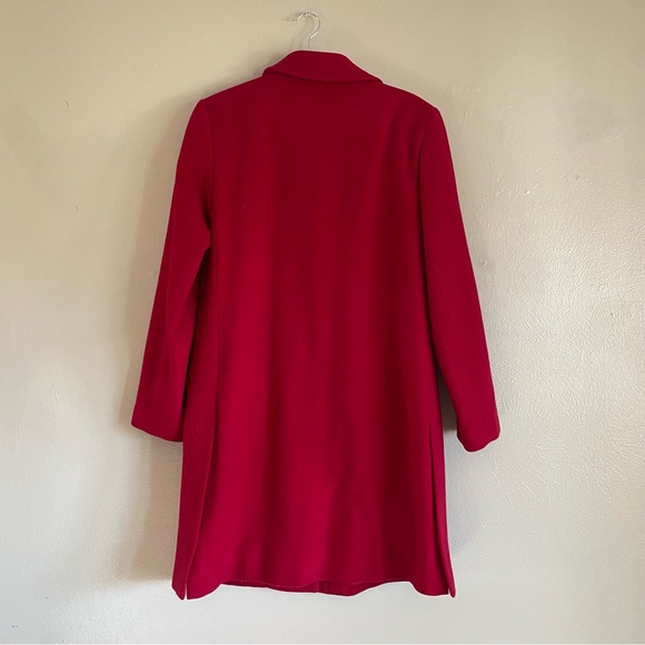 Harvé Benard Red Coat - %100 Wool - Picture 15 of 15